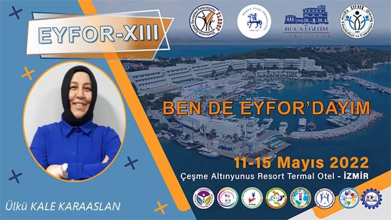 ulku42's tweet photo. Uluslararası Eğitim Yönetimi Formu, EYFOR XIII 11-15 MAYIS 2022 tarihleri arasında İZMİR/ÇEŞME'de Altın Yunus Çeşme Resort ve Thermal Hotel'de gerçekleştirilecektir. Bu büyük buluşmada ben de yerimi aldım. #eyuder #EYFOR #EYFORXIII
İşimiz Eğitim Gücümüz Eğitim https://t.co/S4Yd9vJWCE