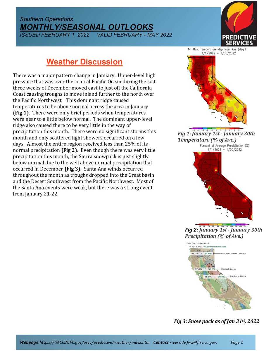 JhawkFire's tweet image. 1/2 #SouthOps #PredictiveServices #Outlook_Assessment Feb-May2022 #FireWeather #FireFuels #FireBehavior Great information. 
gacc.nifc.gov/oscc/predictiv…
@sawti_forecast @NWSLosAngeles @NWSSanDiego @NWS_IMET_OPS @NWSSPC @RichIMET