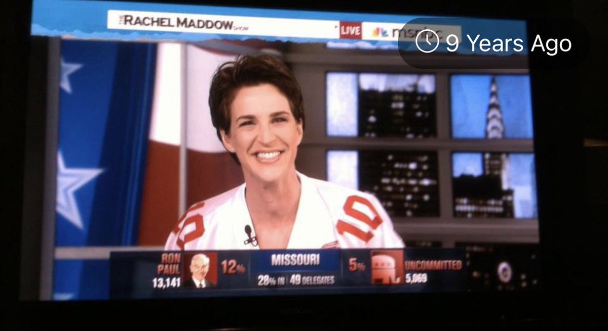 PaulRieckhoff's tweet photo. I can’t wait to see all that @maddow does next. I won’t be surprised if she wins an Oscar. 

Until then, in honor of Rachel, and Tom Brady retiring, I give you this. This is what happens when you bet against @EliManning in the Super Bowl. #RespectEli #TogetherBlue https://t.co/Fb3tVwtF6x