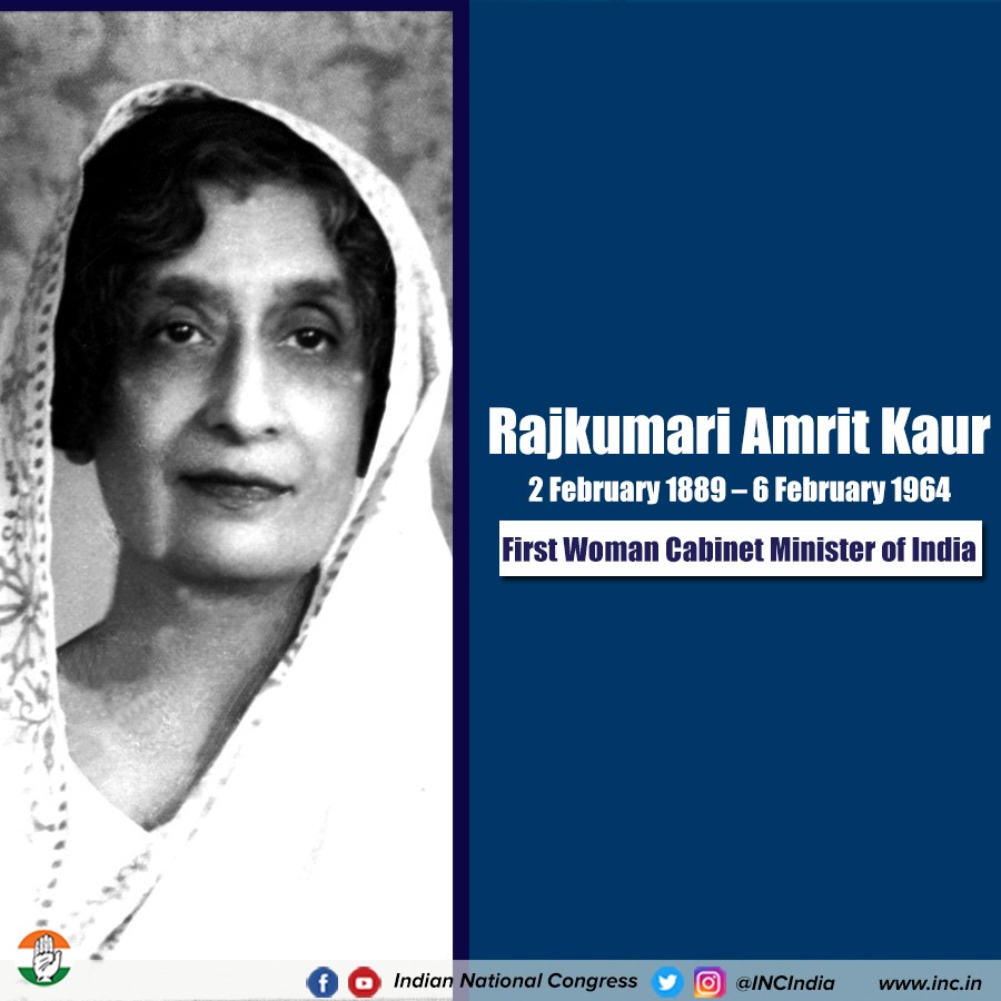 We pay tribute to Rajkumari Amrit Kaur on her birth anniversary. She was not only the first health minister of Independent India but was also the first woman and first Asian who was elected as the president of the World Health Assembly.