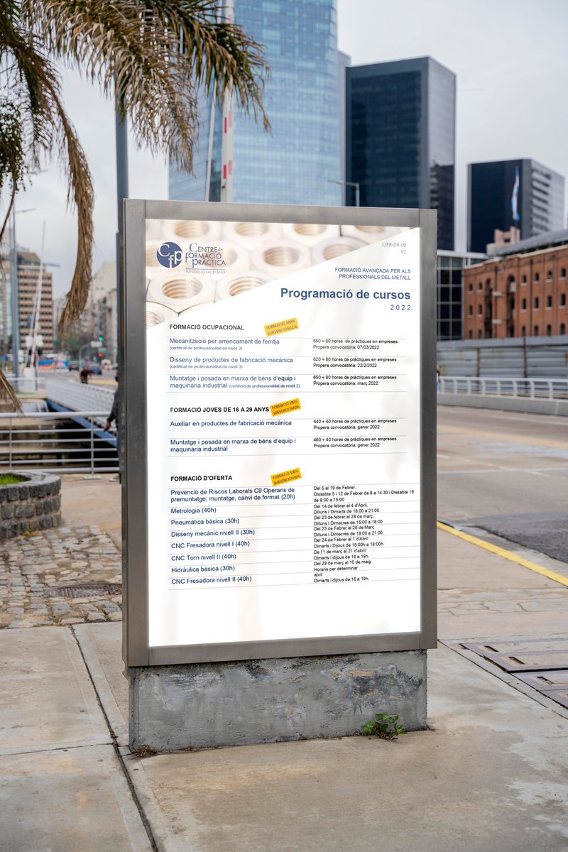 😏QUEDA BÉ LA NOSTRA PROGRAMACIÓ DE CURSOS ALS CARRERS DE BARCELONA OI? 😏

Si entres a cfp.cat la podràs veure millor!

No t'ho perdis!
#formacio #manresa #bages #catalunya #metall #laboral