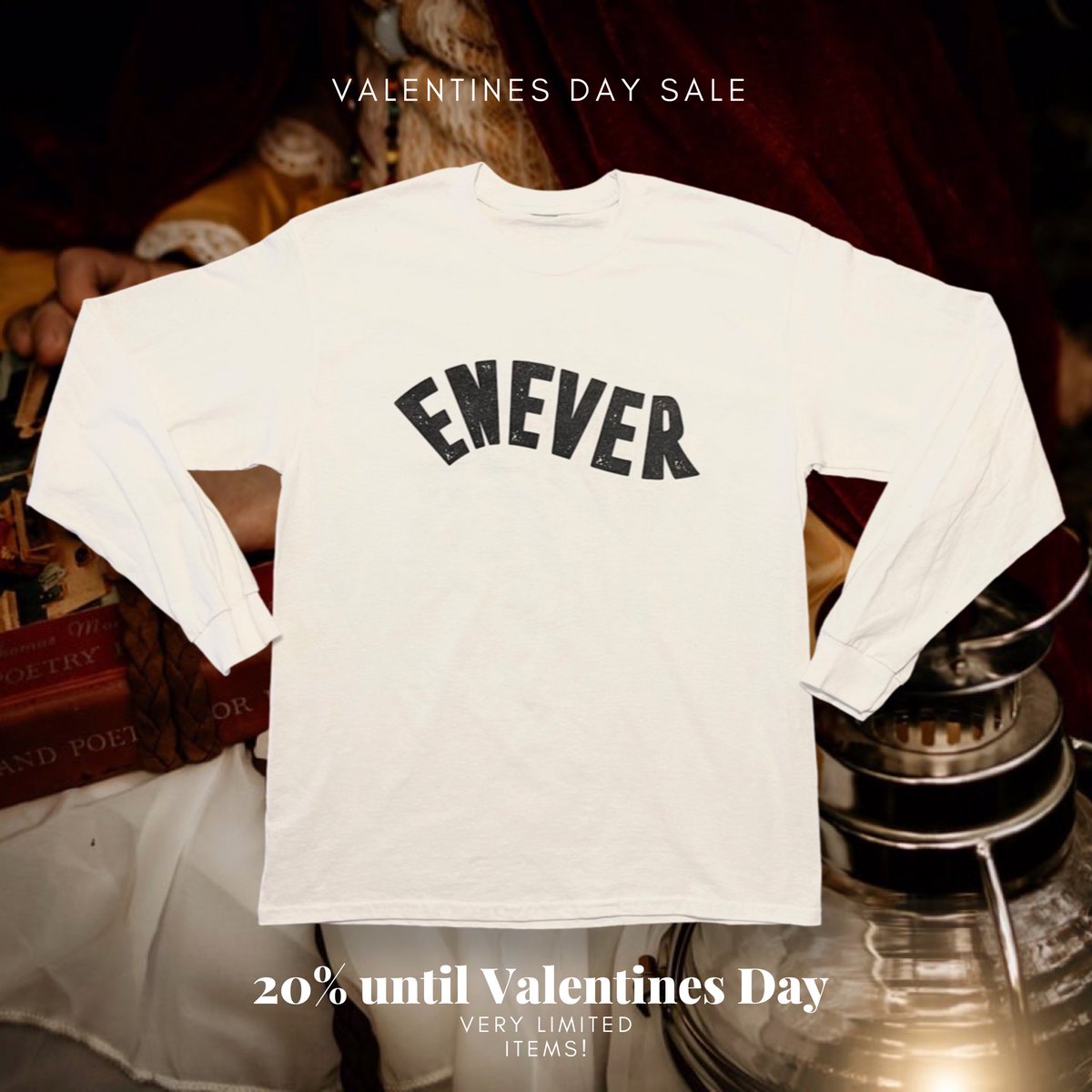 _Fadah's tweet image. Valentines Day sale until the 14th! Make It Last Forever ENEVER &amp;amp; Live Happily ENEVER After! Fairytale Endings🐺 @enever_apparel