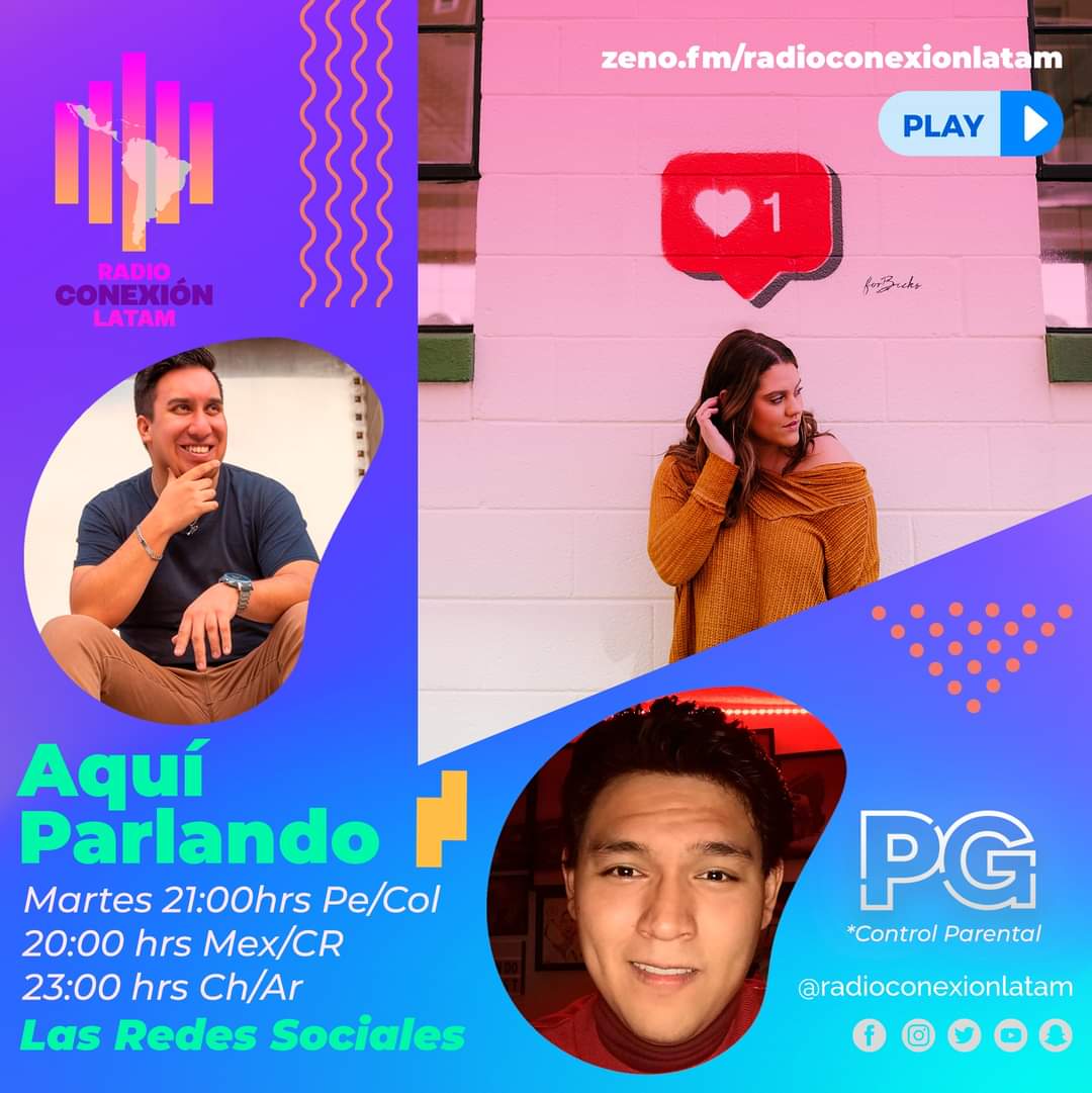 🇲🇽 🤗🎙️ !Comunidad parlante de LATAM hoy llega Aquí Parlando con Rafaelo y Laliyo Delgadillo hablando sobre las #RedesSociales! 

Esta noche desde las 20:00hrs Mx /21:00hrs Pe/Ec en nuestra señal! 👇
👉 zeno.fm/radioconexionl… 👈

#Radio #Mexico #MARTES #Peru #podcast
