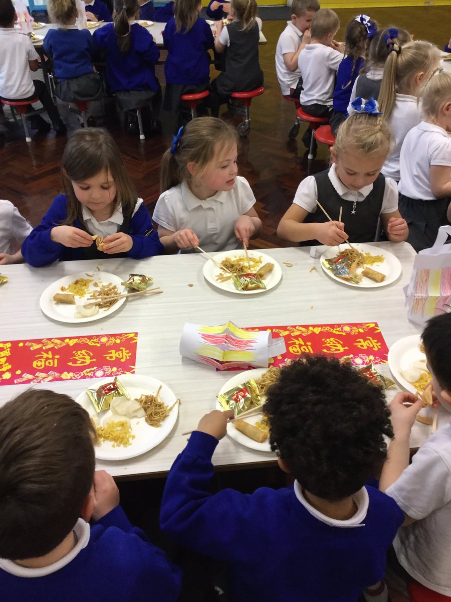 MrsMooreStMarys's tweet photo. We’ve had a lovely afternoon in Reception celebrating Chinese New Year. We enjoyed a delicious banquet and tried lots of new foods. @KGrangeStMarys 
#YearOfTheTiger #ChineseNewYear https://t.co/4UImwkyI6z