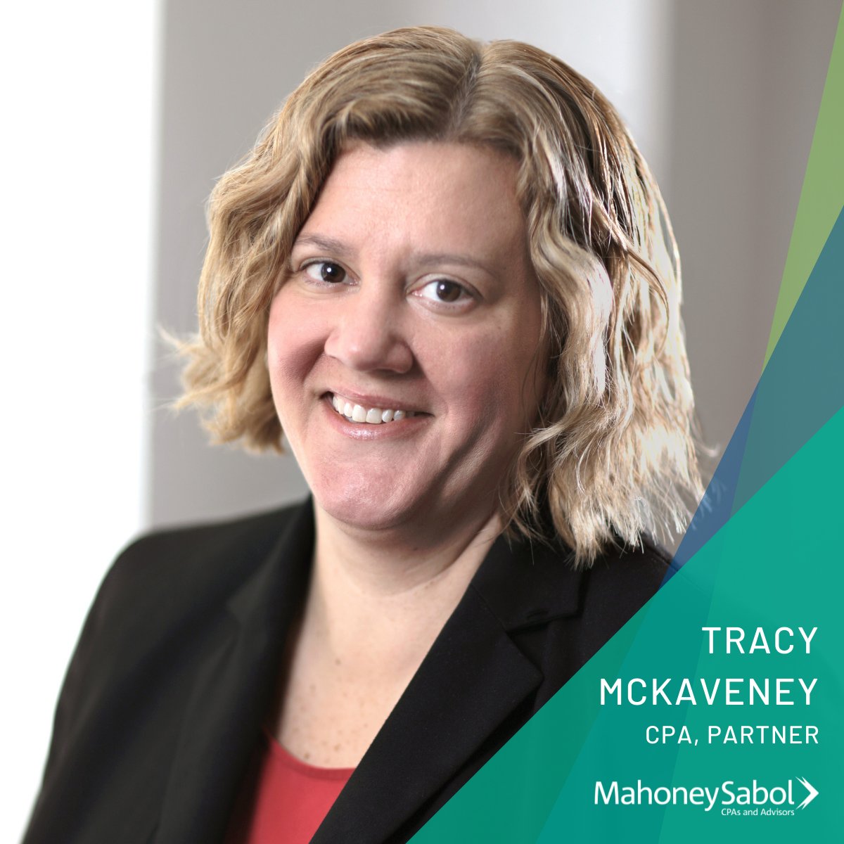 MahoneySabol's tweet photo. Our team is excited to announce Tracy McKaveney's #promotion to #Partner in the Assurance Services Department of #MahoneySabol. Tracy has been with us for 15 years, and we appreciate her continued efforts to grow our firm!

Learn more here: https://t.co/UWG8gA60lX https://t.co/IhnB3IfznF