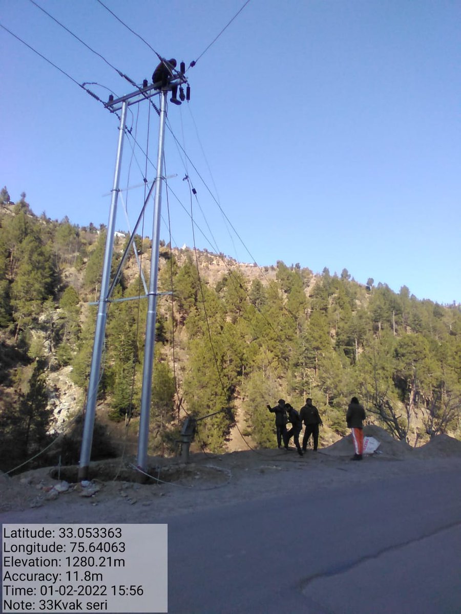 Er. Nixon Kashyap (@nxn19) on Twitter photo The remaining stretch of 2.3Km 33KV Line Bhaderwah has been charged and stood Ok from Bhalla to Sanai. The line kept on no load for monitoring of line.
@ChairmanJPDCL @ShivAnantTayal <a href="/nitishwarKumar/">Nitishwar Kumar IAS</a> <a href="/JPDCLofficial/">Jammu Power DISCOM</a> @DistrictDoda <a href="/ChiefJammu/">Chief Engineer Distribution, JPDCL Jammu</a> <a href="/SuperintendingK/">Superintending Engineer O&M Circle JPDCL Kishtwar</a> The remaining stretch of 2.3Km 33KV Line Bhaderwah has been charged and stood Ok from Bhalla to Sanai. The line kept on no load for monitoring of line.
@ChairmanJPDCL @ShivAnantTayal <a href="/nitishwarKumar/">Nitishwar Kumar IAS</a> <a href="/JPDCLofficial/">Jammu Power DISCOM</a> @DistrictDoda <a href="/ChiefJammu/">Chief Engineer Distribution, JPDCL Jammu</a> <a href="/SuperintendingK/">Superintending Engineer O&M Circle JPDCL Kishtwar</a>