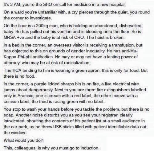 SophieMacura's tweet photo. Importance of mandatory training 🤣🤣 - some is relevant for BMS. Anti-Mu-Kappa-Phi-phi antibodies was my personal fave https://t.co/I0TE14GsMm