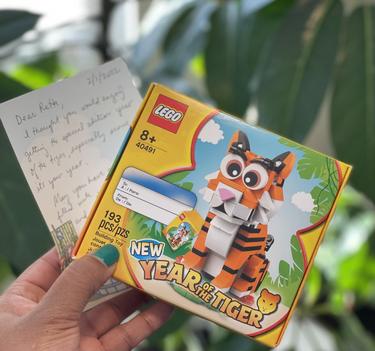 What better way to start the #LunarNewYear than to open a thoughtful gift from one of @BorealisPhil’s amazing board members. @aliceyhom knows I committed to more play & whimsy this year, so they gifted me a limited addition #YearOfTheTiger @LEGO_Group! Thank you! #joyandjustice
