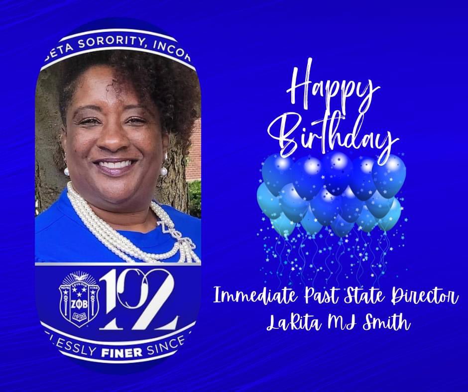 PiSigmaZeta's tweet photo. Join me in wishing our Immediate Past Ohio State Director, LaRita MJ Smith a Happy Birthday!!! https://t.co/XrFOO0a0H1