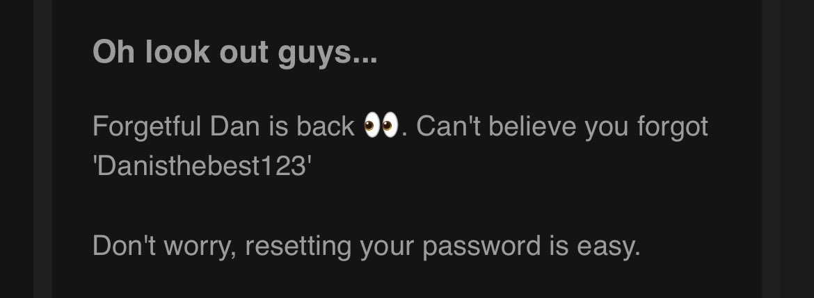 OMG feeling very attacked by this password reset email! ⁦<a href="/LuckyTripApp/">LuckyTrip</a>⁩