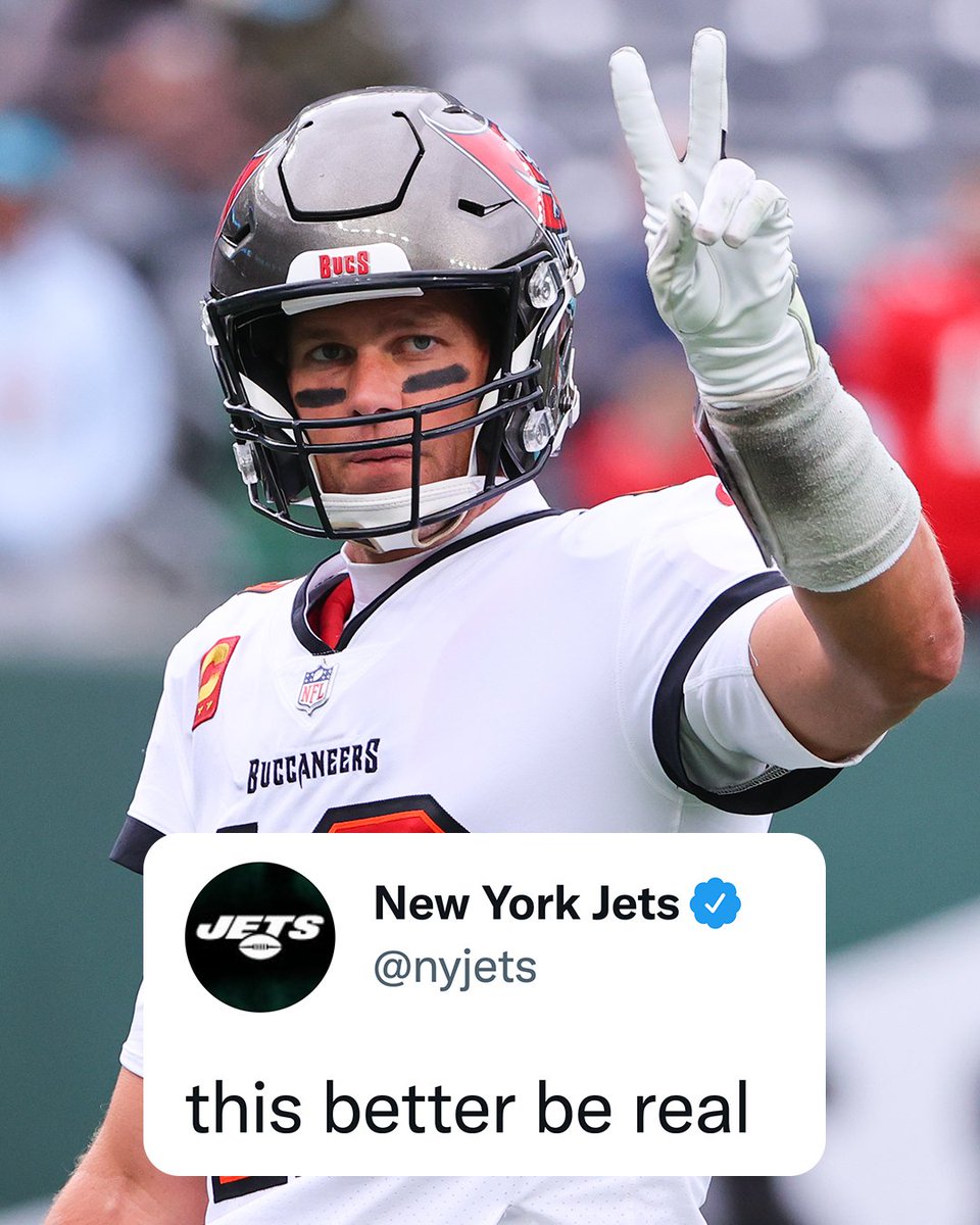 The Jets after Tom Brady announced his retirement 😂