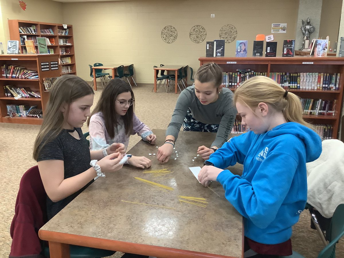 librarywsms's tweet photo. 7th grade science is down this week doing STEM challenges! @WSMSwolves https://t.co/056N70TOOn
