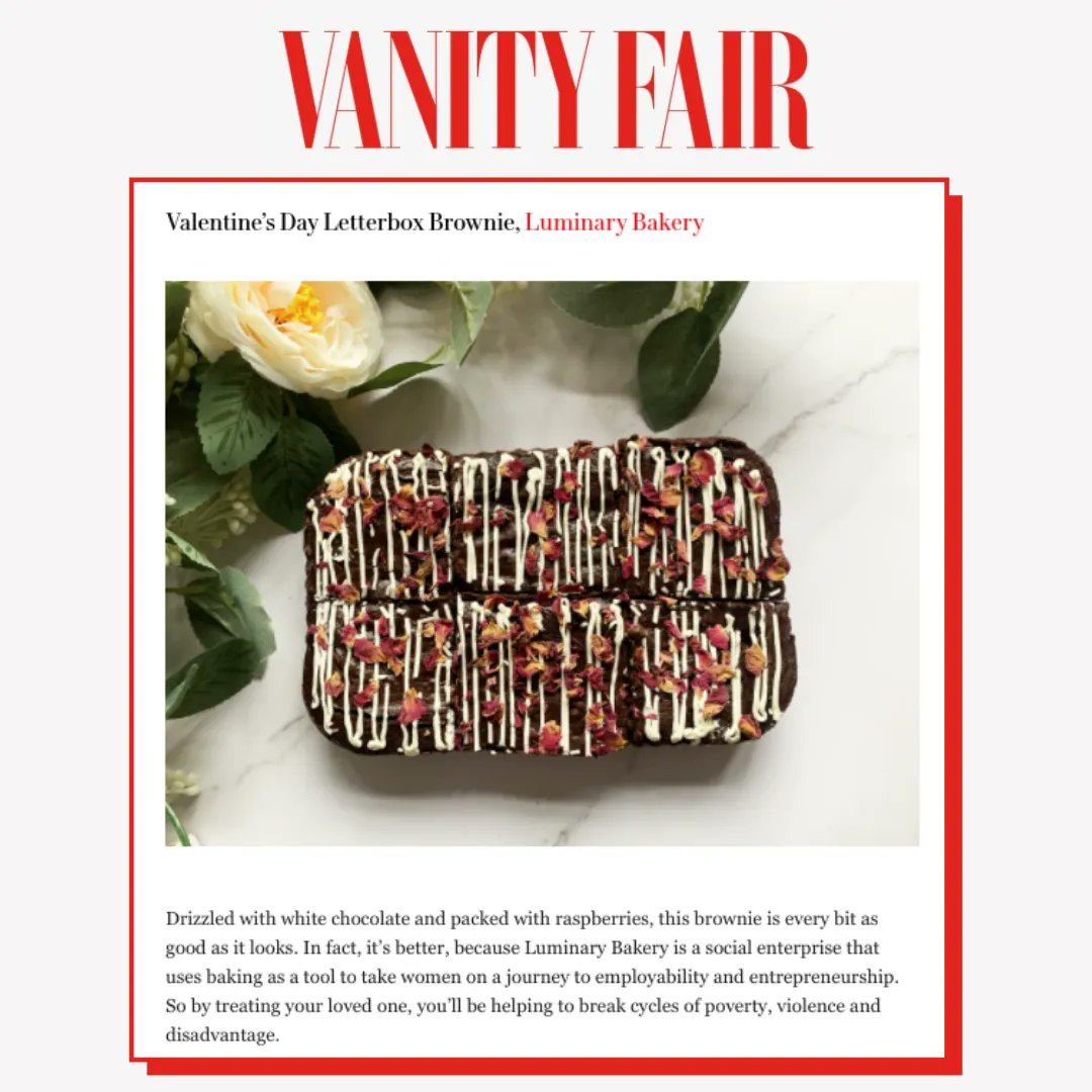 Last year <a href="/VanityFair/">VANITY FAIR</a> included us in their round-up of their favourite 'Valentines Gifts That Give Back'.

You can order yours now to #sendlove this Valentines season from our online shop! 

luminarybakery.com/collections/uk…