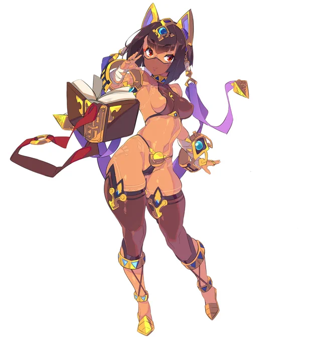 前書いた褐色キャラのリメイク 