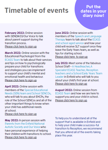 Enfield Communication Advisory Support Service (@enfieldcass) on Twitter photo Take a look at the <a href="/EnfieldCASS/">Enfield Communication Advisory Support Service</a> updated Rising to Reception programme! Our new flyer enables you to sign up for each session. Keep an eye on your emails where you can click the links to register! Take a look at the <a href="/EnfieldCASS/">Enfield Communication Advisory Support Service</a> updated Rising to Reception programme! Our new flyer enables you to sign up for each session. Keep an eye on your emails where you can click the links to register!