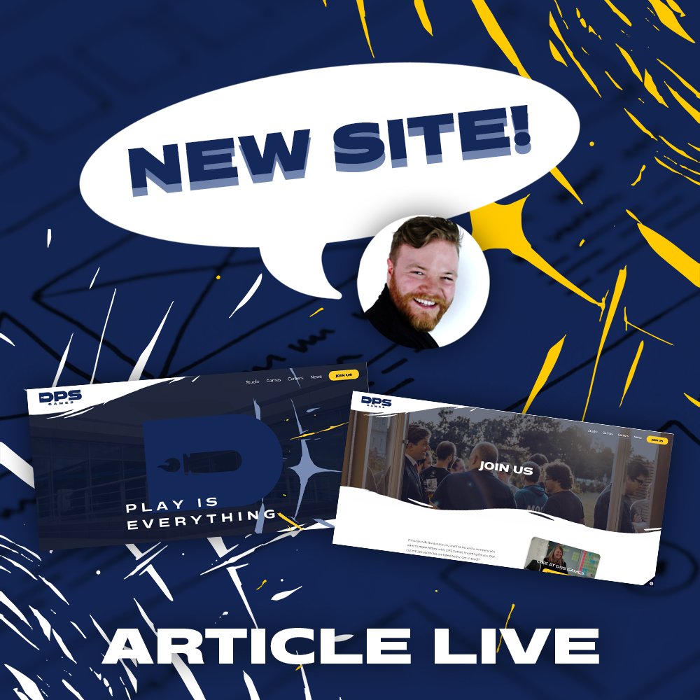 DPSGamesStudio's tweet photo. Our new #website is live! 🎉👀 https://t.co/YAYQrAfOen
It's feeling fresh and with further functionality! Our Brand Manager, David Oliver, gives us a quick intro to the new homepage. Read more here: https://t.co/3DsuboB3Hi
#gamedev #playiseverything https://t.co/aa40ZDtVXs