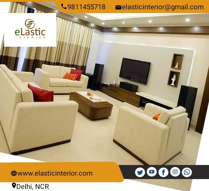ElasticInterior's tweet image. Living room design created by #elasticinterior