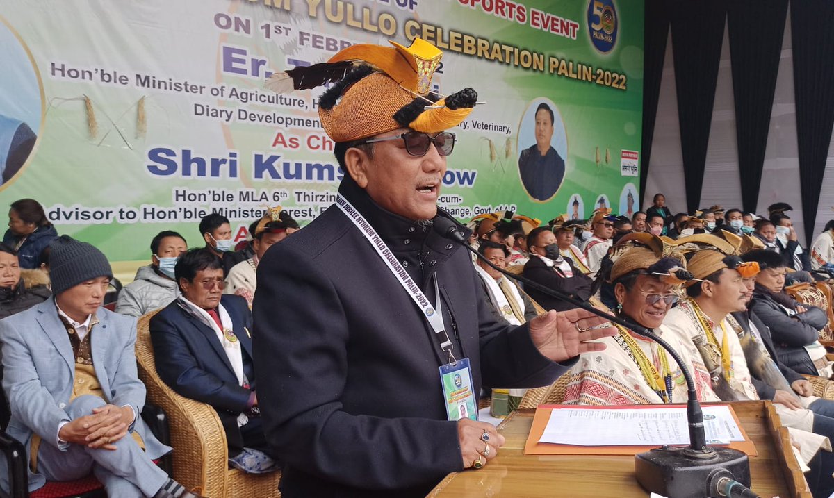 PALIN: Min <a href="/TakiTage/">Er. Tage Taki</a> Attends Nyokum Fest; Announce State of Art Piggery &amp; Dairy Devlopment
dcommunique.com/news/min-tage-…