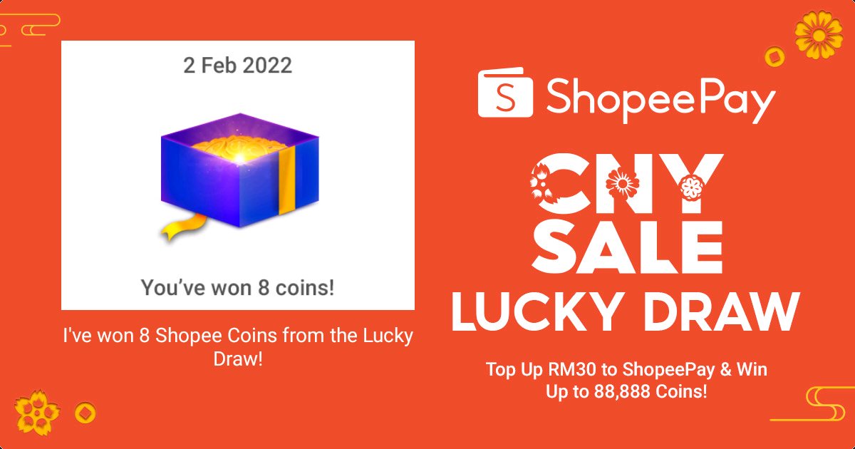 Top up and Win up to 88,888 Shopee Coins! shopee.com.my/m/shopeepay-to…