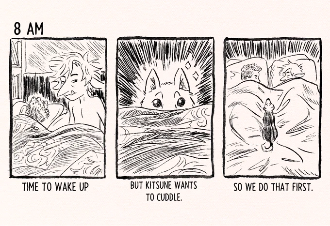Off to a sleepy start #hourlycomicday 