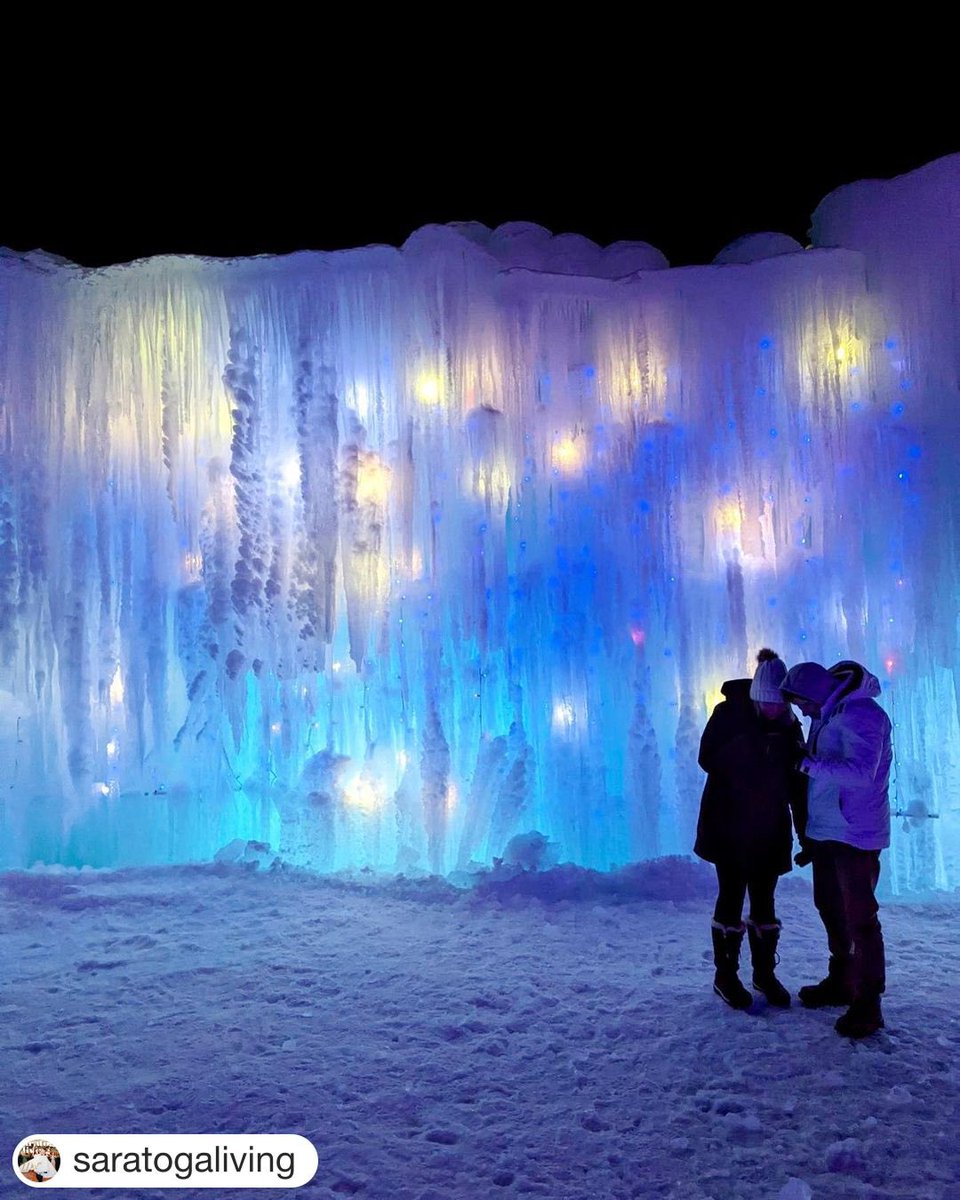 Have you been to see the ice castles in Lake George? #Repost <a href="/saratogaliving/">Saratoga Living</a> with @get.repost
・・・
Vibe check: Cold 🥶 #SaratogaLiving braves the sub-zero temps to see what the hoopla surrounding the #LakeGeorge <a href="/icecastles_/">baltra</a>  is all about.