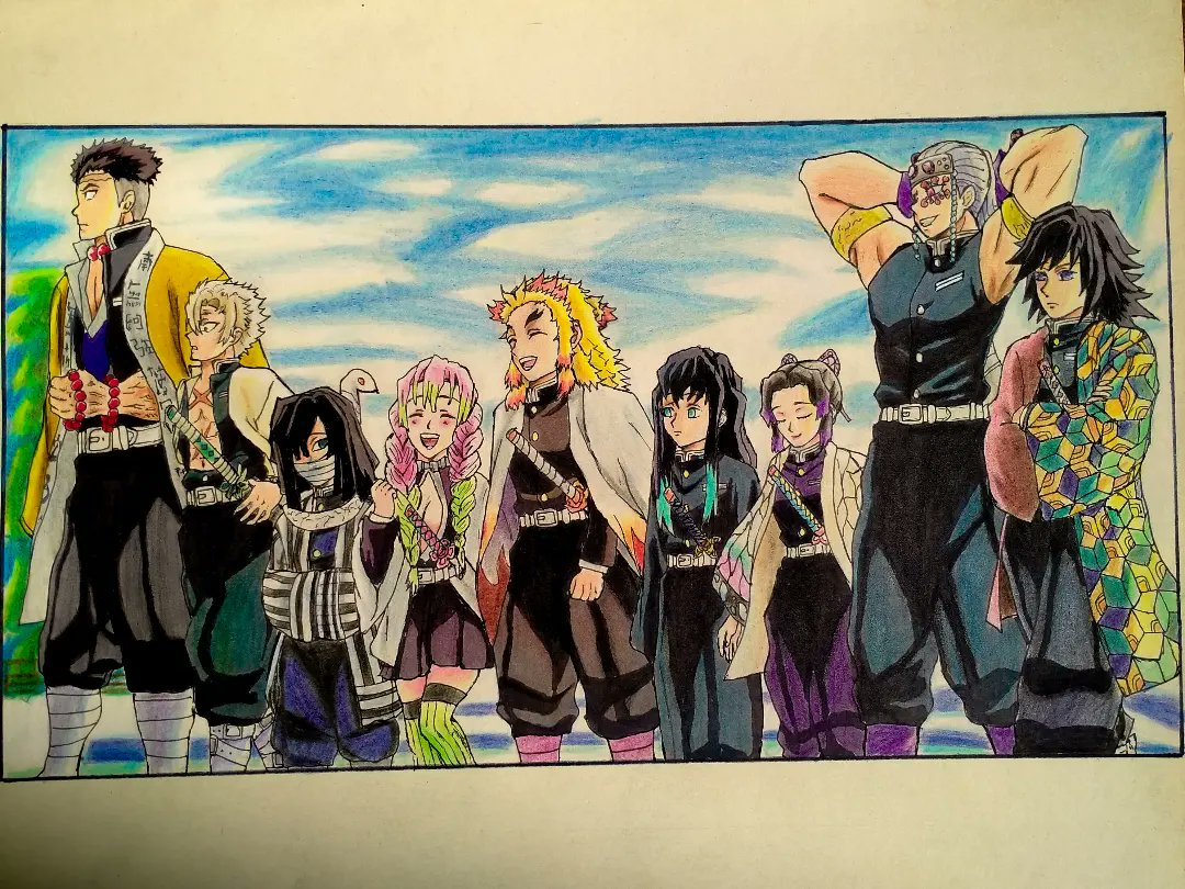Something new I drew ~ All Hashiras in one frame ✨
#kny #drawing #DemonSlayer #DemonSlayerSeason2 #tengenuzui #tanjiro #rengoku #fanart #art #illustration #artmoot #moots