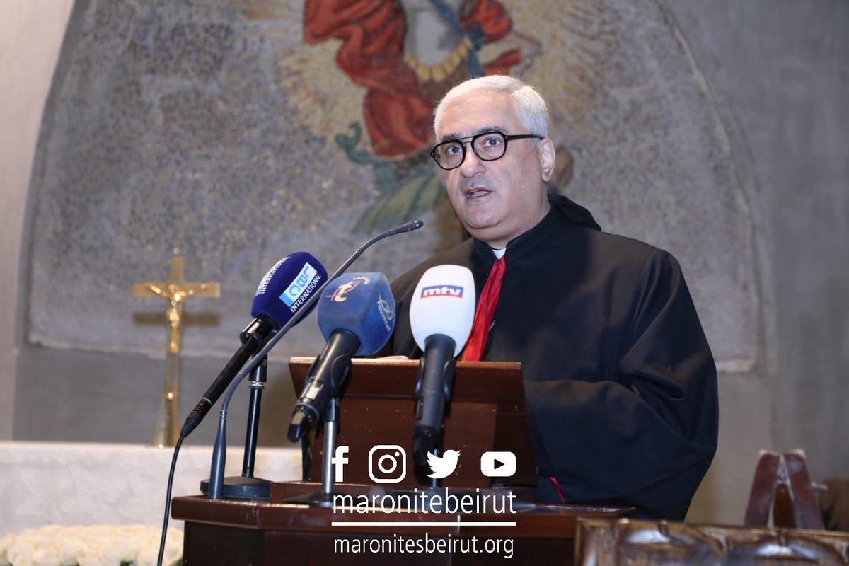 maronitebeirut's tweet photo. #المطران_بولس_عبدالساتر للمطران غالاغير وعبره الى قداسة البابا فرنسيس: نطلب منكم القيام  بالجهد اللازم للضغط باتجاه معرفة حقيقة ما حدث في انفجار ٤ آب
 #maronitebeirut #ابرشية_بيروت #انفجار_بيروت #انفجار_مرفأ_بيروت #البابا_فرنسيس 
#beirutblast #PopeFrancis 
@Pontifex_ar https://t.co/l6znyipRi4