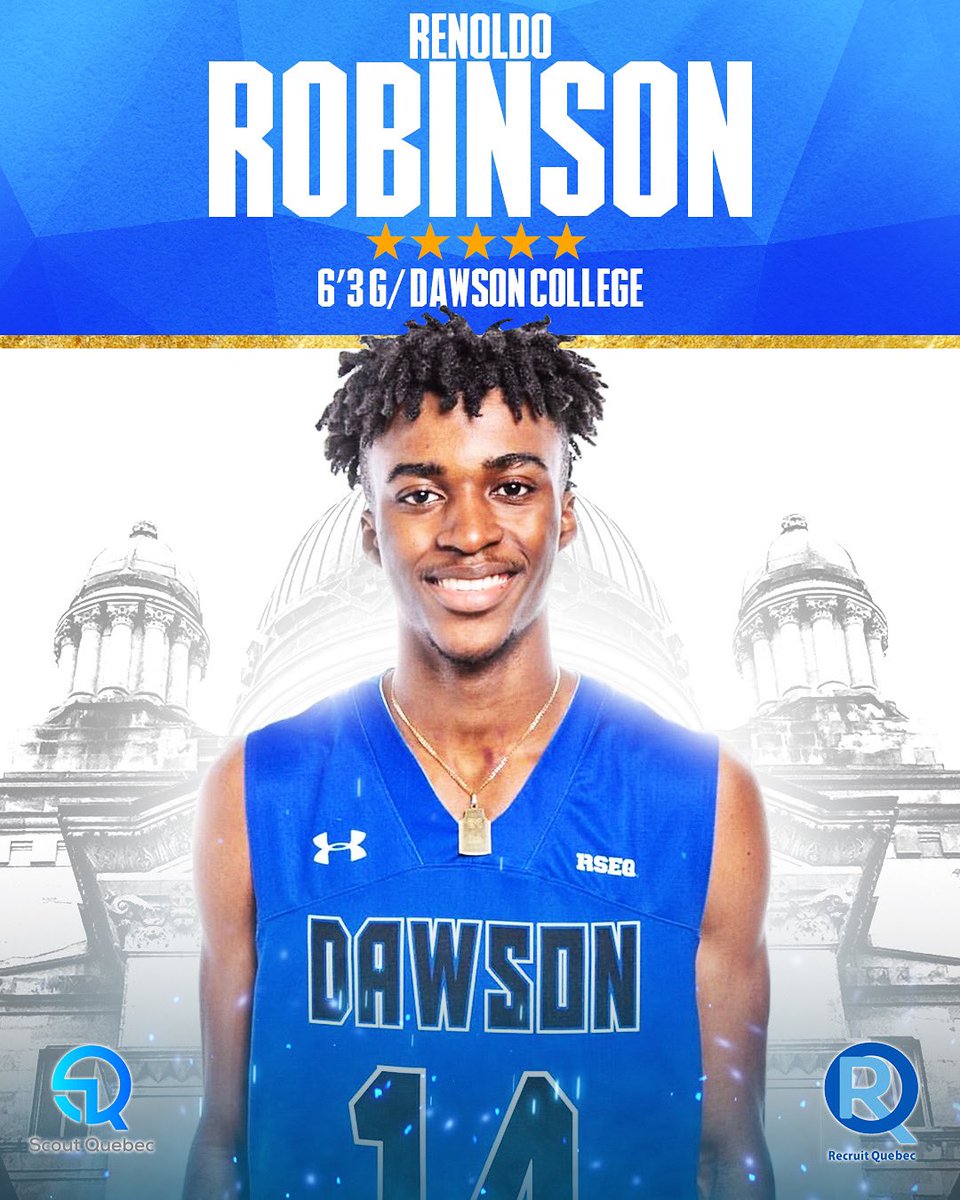 recruitquebec's tweet photo. A gritty and relentless guard, Renoldo Robinson has proven time and time again of being able to hang with the best of them. The 6’3 guard shows flashes of becoming an elite 3 level scorer at the next level with glimpses of up tempo playmaking. A deserving 5 star. @renoldoo https://t.co/H7ZoAeL4Dx