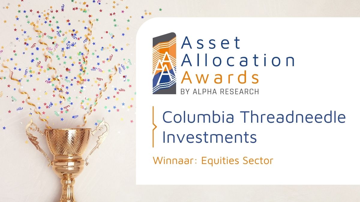 AssetAllocatie's tweet photo. Asset Allocation Awards 2022 winnaar voor #equitiessector met het rapport 'Asset Allocation Update' is: Columbia Threadneedle Investments. Gefeliciteerd! https://t.co/mdFk06FDCA