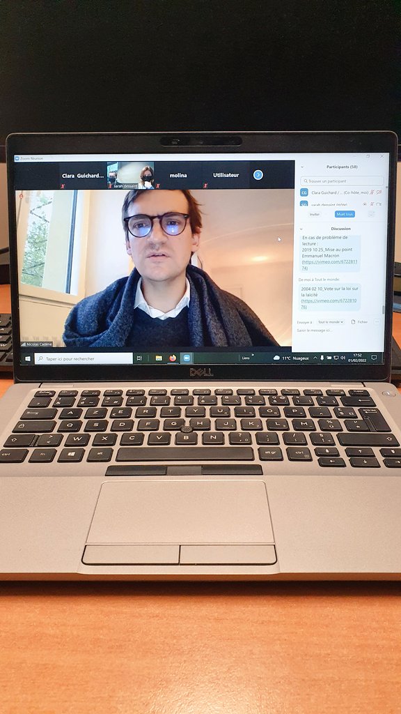 Nouveau Mardi de l'égalité en cours !

On parle #laïcité avec <a href="/ncadene/">Nicolas Cadène 🌍</a>. Une conférence proposée en partenariat avec l'<a href="/Inafr_officiel/">INA.fr</a>.

Si vous n'êtes pas en ligne avec nous ce soir, vous pourrez retrouver cette rencontre en intégralité sur @Lairedu_Rennes2.

<a href="/VigieLaicite/">Vigie de la Laïcité</a>
