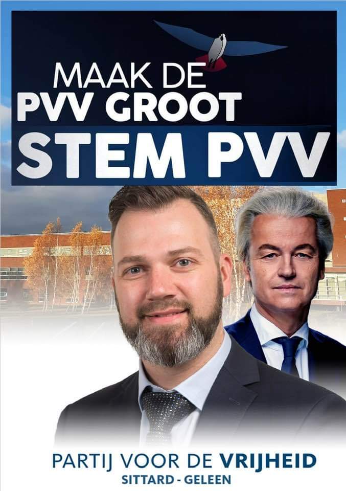 Maak de #PVV groot! #StemPVV
Onze poster voor de aankomende GR verkiezingen. Lijsttrekker is onze fractievoorzitter Thijs Klaassen.