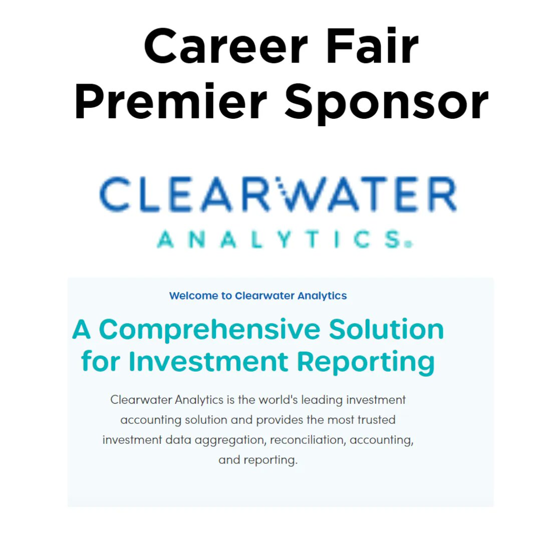Day 2 of premier sponsorship, Clearwater Analytics! At Clearwater, we recruit top candidates and equip them with the tools, knowledge, and experience to succeed. We want all of our employees to be engaged and be infectiously passionate about Clearwater #hireboisestate