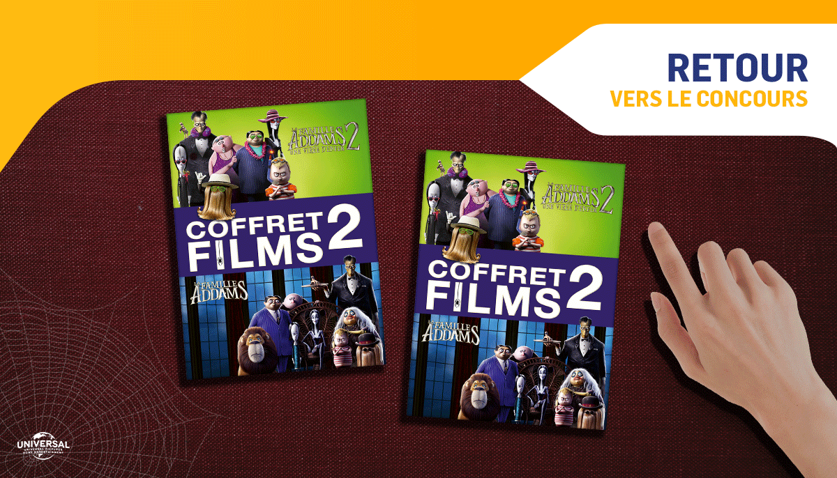 BackToUniversal's tweet photo. RT + FOLLOW pour tenter de remporter le coffret des films 1 et 2 de #LaFamilleAddams en DVD 📀🎁 https://t.co/sYWAELvDpx