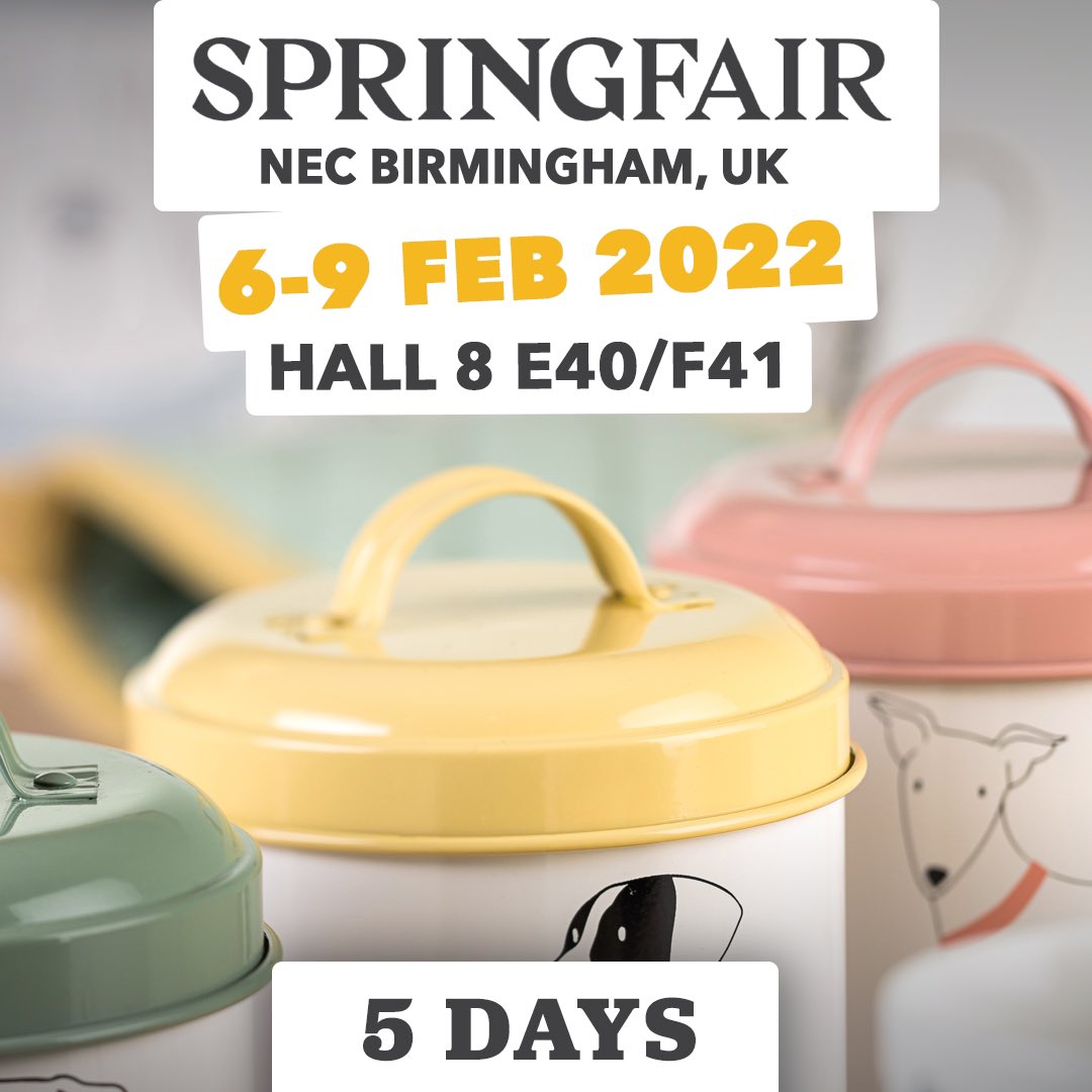 Only 5 days to go until Spring Fair! ✨
We can’t wait to see our customers - existing, new and old!
Find us at Hall 8 Stand E40/F41

#housewares #birminghamnec #springfairshow #springfair2022  #theenglishtablewarecompany #homedecor #homedecorinspo