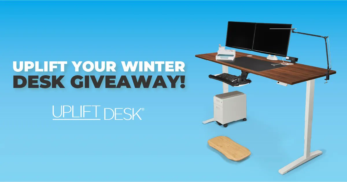 UPLIFTDesk's tweet image. You could win $2000 in store credit this month! Follow the link below to enter. #UPLIFTdeskgiveaway
buff.ly/3ENTGTO
•
•
•
Entries close February 28th at 11:59:59PM CT. Open to anyone 18+ within the continental US. See T&amp;amp;C for more details!