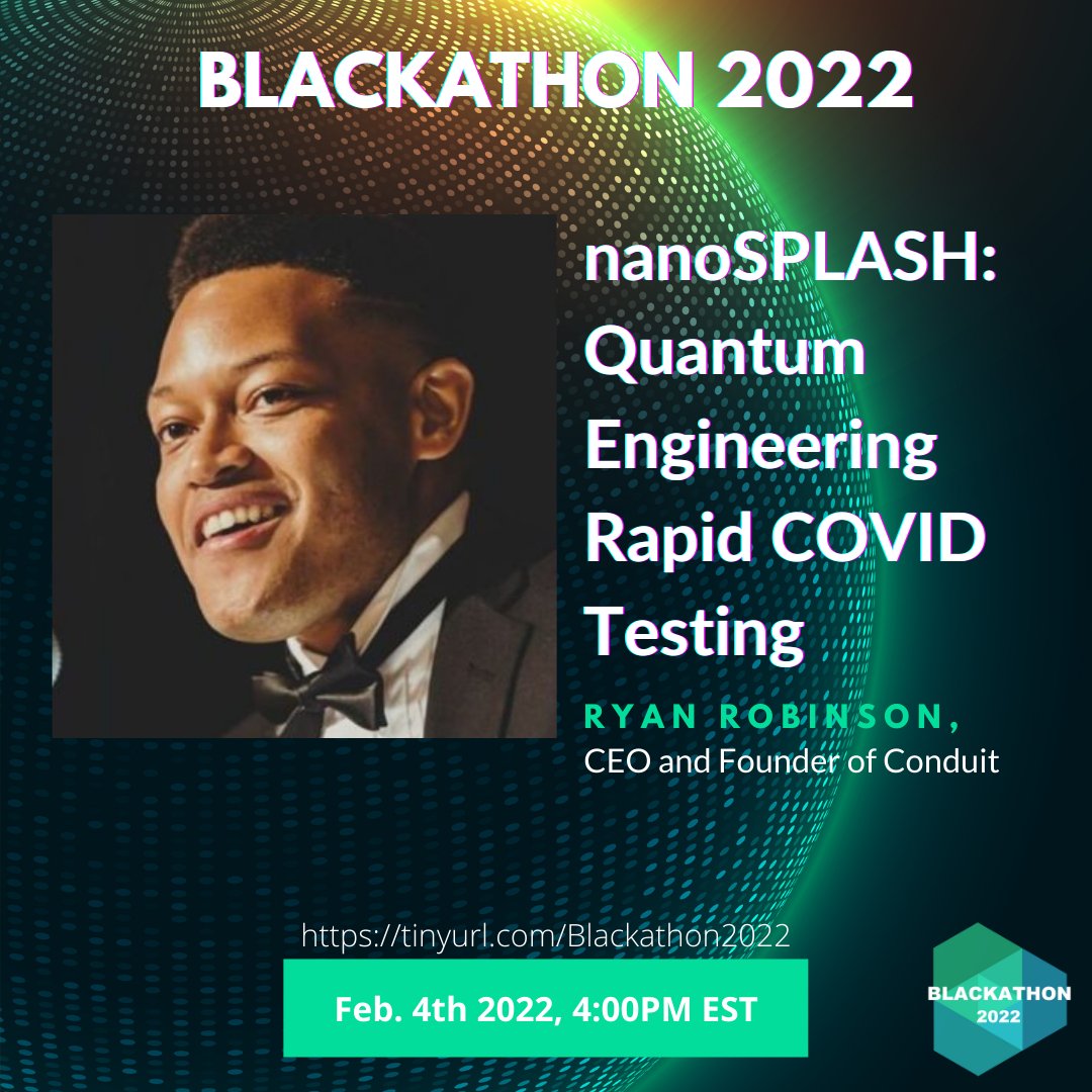 RyanRob30367094's tweet image. Grateful to be the Keynote Speaker at Blackathon  this Year! Come learn how we are using quantum engineering, a major I created at MIT, to help save lives! 

 #blackhistorymonth #mlk #blackathon #blacktech #blackexcellence #obama