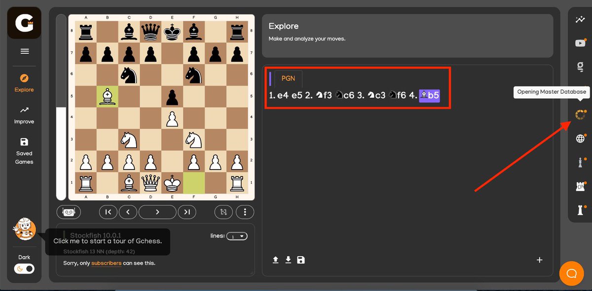 OpeningMaster's tweet image. A new effective way how to display and work with Opening Master chess databases. Try with @gingerchess and their killer App for learning chess. Gchess. Just place your position on the board and click right menu Opening Master Chess Database. And see the magic. #chess #chessapp