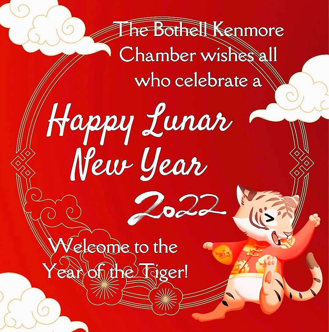 BothKenChamber's tweet photo. Happy Lunar New Year to all in our community who celebrate! We wish you joy, peace, good opportunities, health and prosperity in the new year.
.
#lunarnewyear #happylunarnewyear #yearofthetiger #bothell #kenmorewa #bothellcommunity #kenmorewaneighbors https://t.co/eNxqxQSvM4