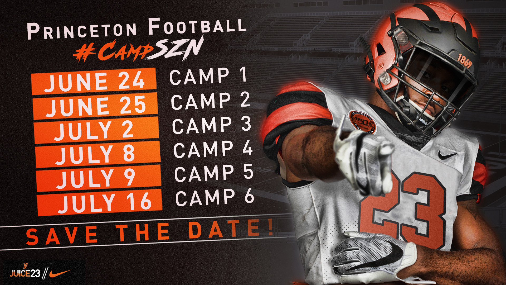 Princeton Football Schedule 2022 Princeton Football On Twitter: "📅 Save The Date! #Campszn Is Coming!  #Juice23 🍊🥤 Https://T.co/Dp7Swtdbbn" / Twitter