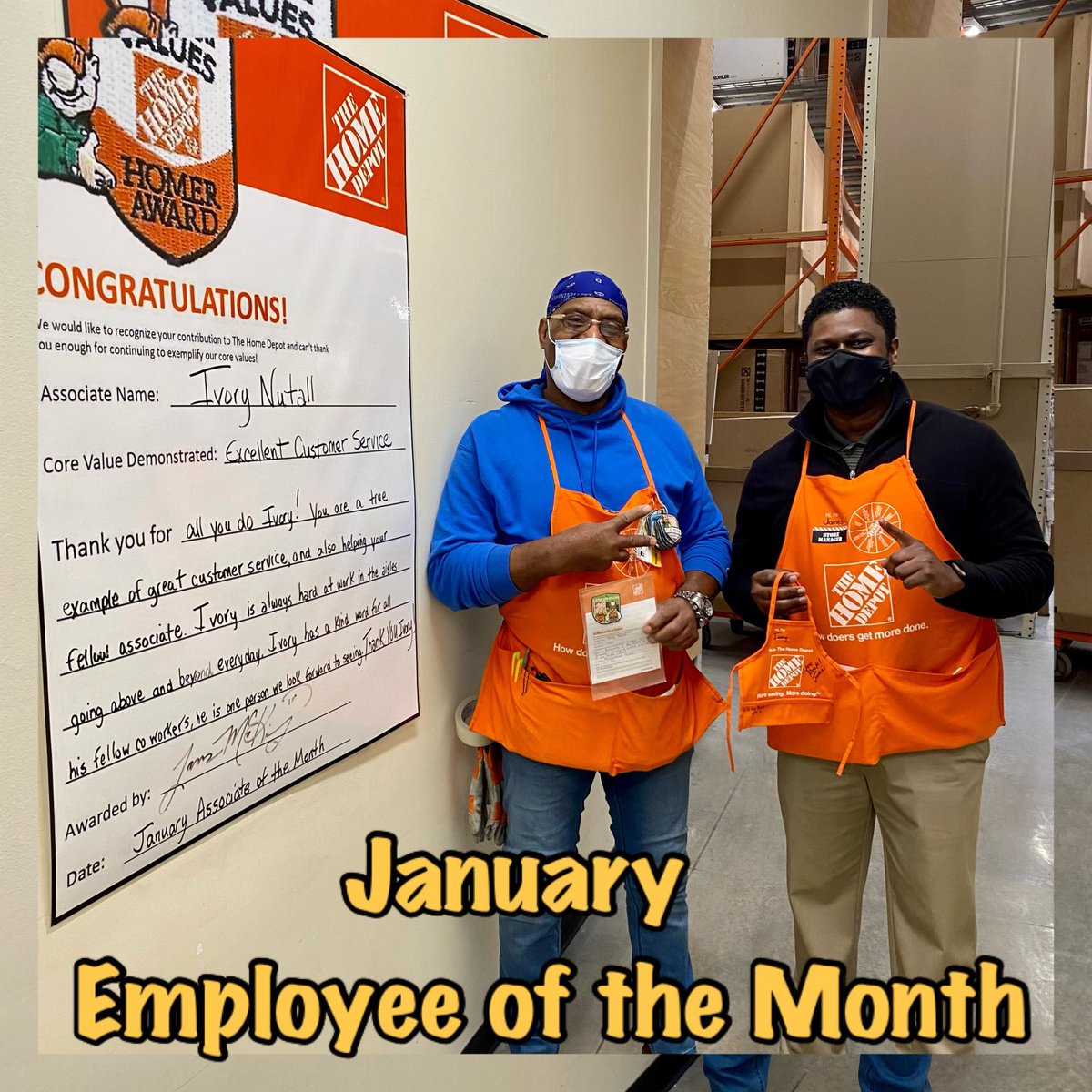 Congratulations to Ivory on being selected as Associate of the Month for January!!! Thank you for living our values every single day! @White2Dawn @Manny_CubFan