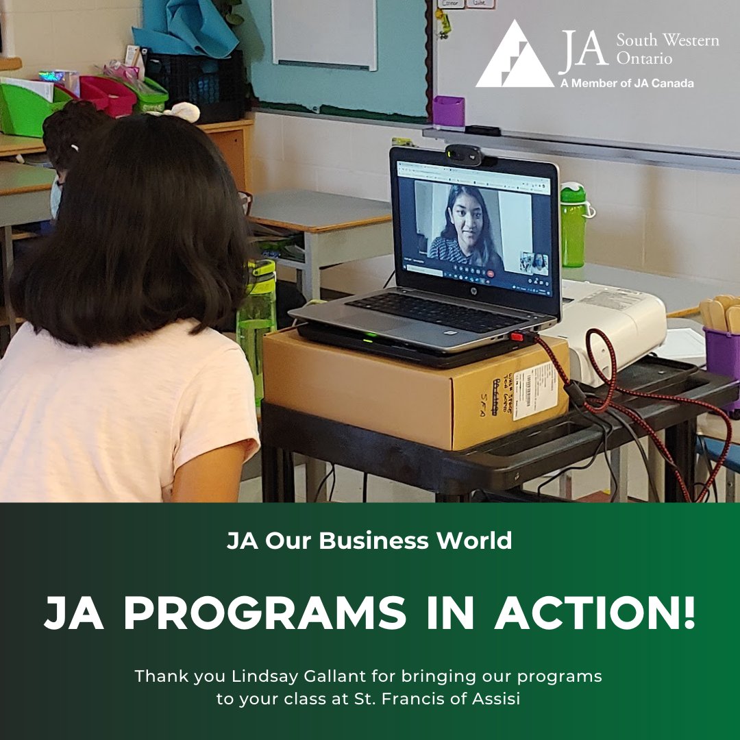 JA_SWO's tweet image. Thank you to St. Francis of Assisi for welcoming JA into the classroom!
#JASWO #Guelph #InClassLearning