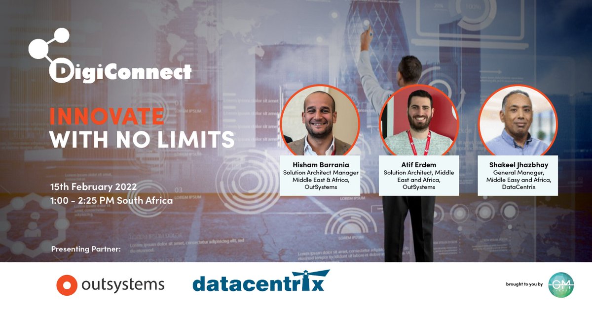 theailowcodelab's tweet image. How can organizations innovate with no limits?

Find out at the upcoming boardroom in partnership with #OutSystems &amp;amp; #Datacentrix. Taking place on 15 February the boardroom will deep dive into revolutionizing your enterprise applications.

#Southafrica bit.ly/3L2jUpR