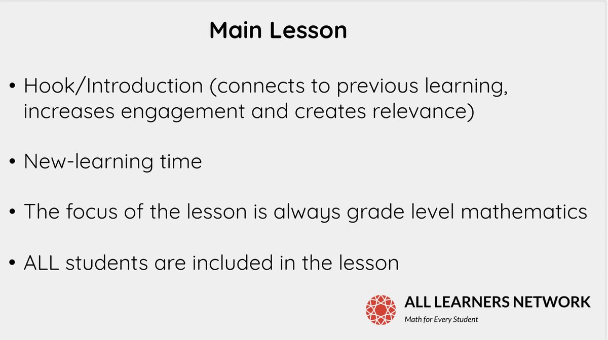 <a href="/MarlowMathVT/">Ashley Marlow</a> and <a href="/chrismathvt/">Christine Farnham</a> facilitating a "Math For All learners" workshop- talking about main lesson and how ALL students should be included in this time.  #Math #Math4All #Inclusivity