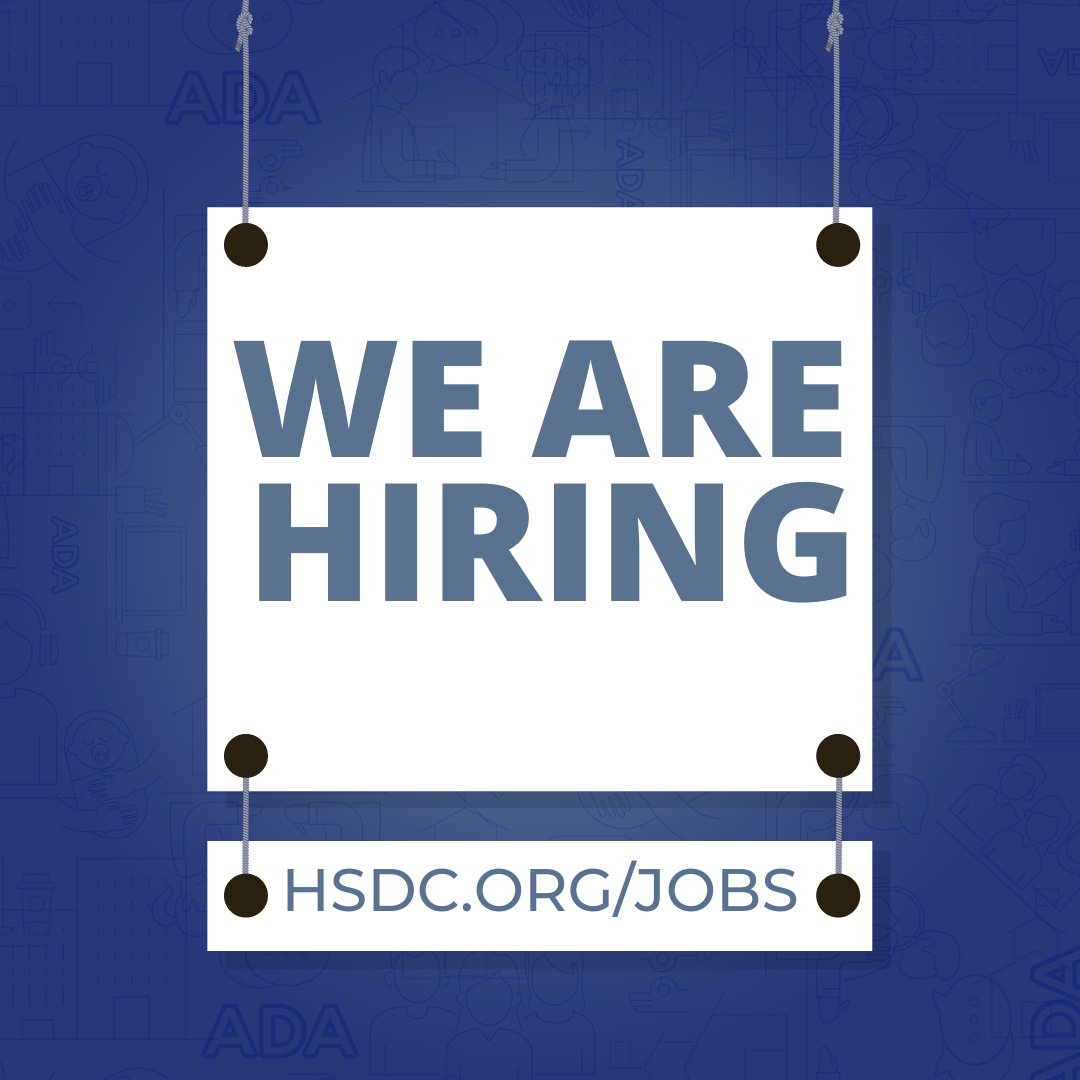 hsdcorg's tweet image. #hiringalert: HSDC is #HIRING! We have openings for:
• Audiology
• Parent-Infant Program (PIP)
• Rosen Family Preschool (RFP)