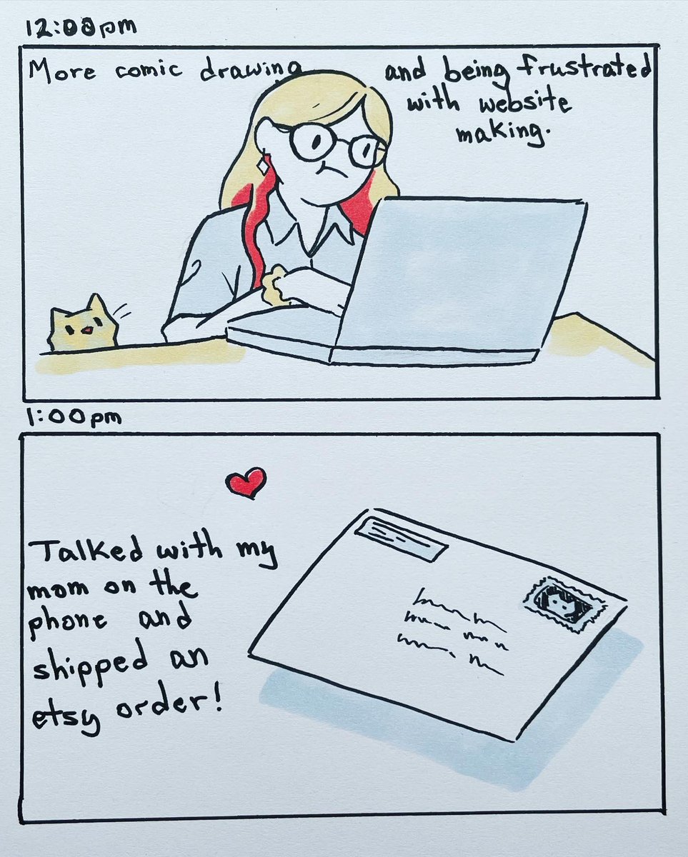 My 4th year doing #hourlycomicday Trying a bit of color this time!
#hourlycomicday2022 #hourlycomicday #HourlyComicsDay