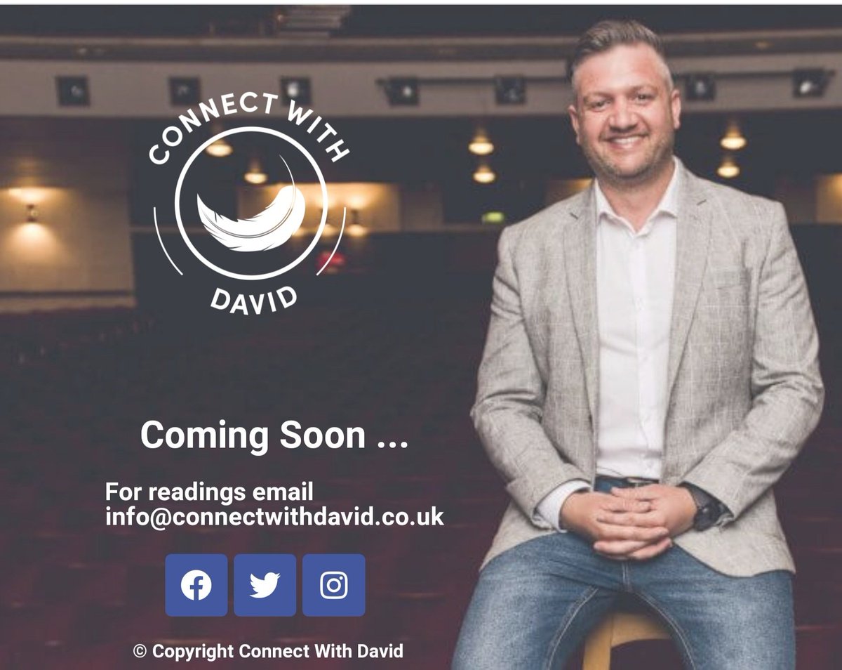Connect with David (@connect_david) on Twitter photo Website currently under construction π π§ π¦Ίπ should be live very soon. My apologies for any inconvenience...
All bookings email
Info@connectwithdavid.co.uk
#website #websiteconstruction #new #newwebsite #comingsoon #connectwithdavid #psychicmedium #davidmaddock #thankyou Website currently under construction π π§ π¦Ίπ should be live very soon. My apologies for any inconvenience...
All bookings email
Info@connectwithdavid.co.uk
#website #websiteconstruction #new #newwebsite #comingsoon #connectwithdavid #psychicmedium #davidmaddock #thankyou