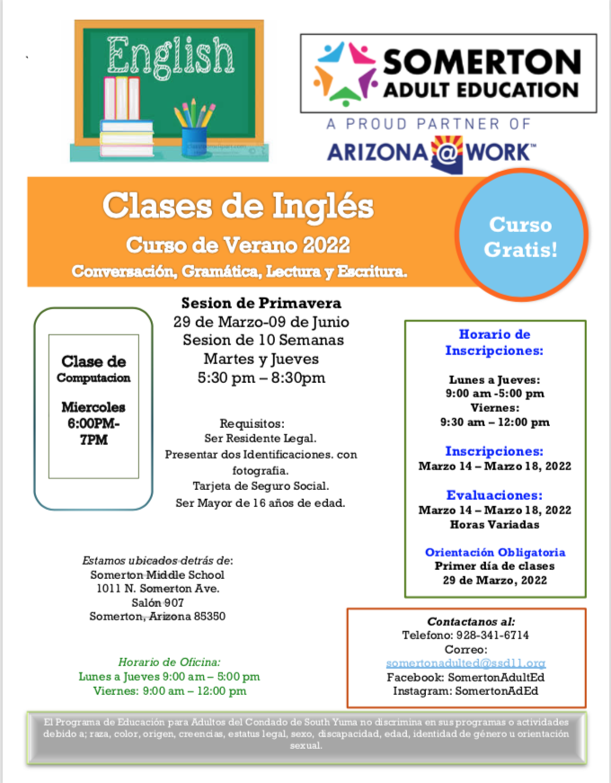 SomertonAdEd's tweet photo. Cursos de Ingles de Verano! Muy Pronto! https://t.co/hPVeNczR8u