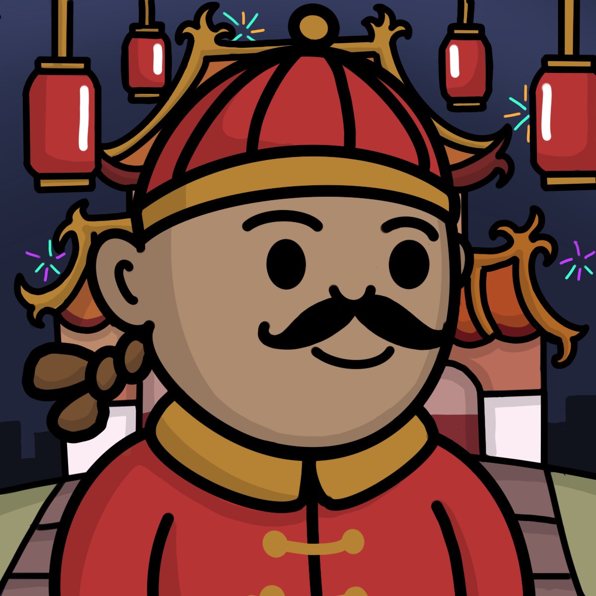 funclesnft's tweet photo. 🏮happy lunar new years! wishing everyone prosperity and health for the year of the tiger🏮 

to celebrate, we're giving away this lucky funcle nft &amp; 1 funlist

to enter: 
- follow, like &amp; rt
- tag your frens
- tell us what you are looking forward to in 2022 https://t.co/y2ncqNfsd0