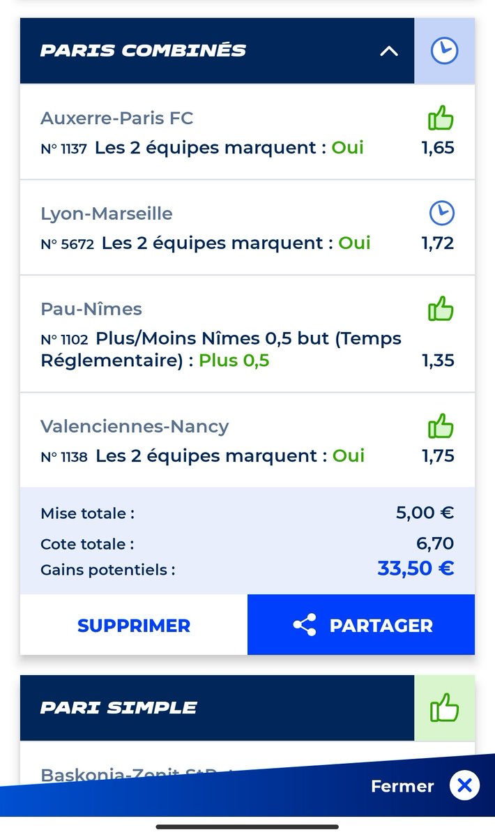 neox_art's tweet photo. Bilan 01 \02   | ⚽🏀

Que du vert  
Safe  validé ✅
côte a 1.59 ✅
Côte a 2.19✅ 
Fun ☑️ validé 💥6.70 https://t.co/OjPW2BSKSK