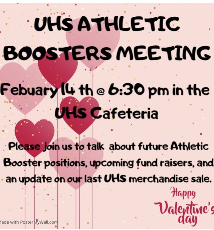 Please join us February 14th @ 6:30 for our next meeting!❤️🤍💛
